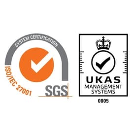 Bollino di certificazione SGS ISO 27001