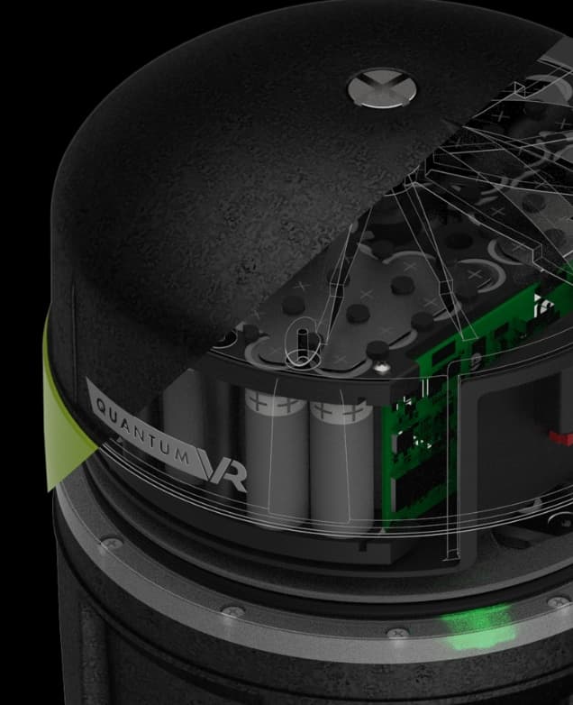Spaccato del vano batterie di un DPV SUEX con celle ed elettronica di gestione
