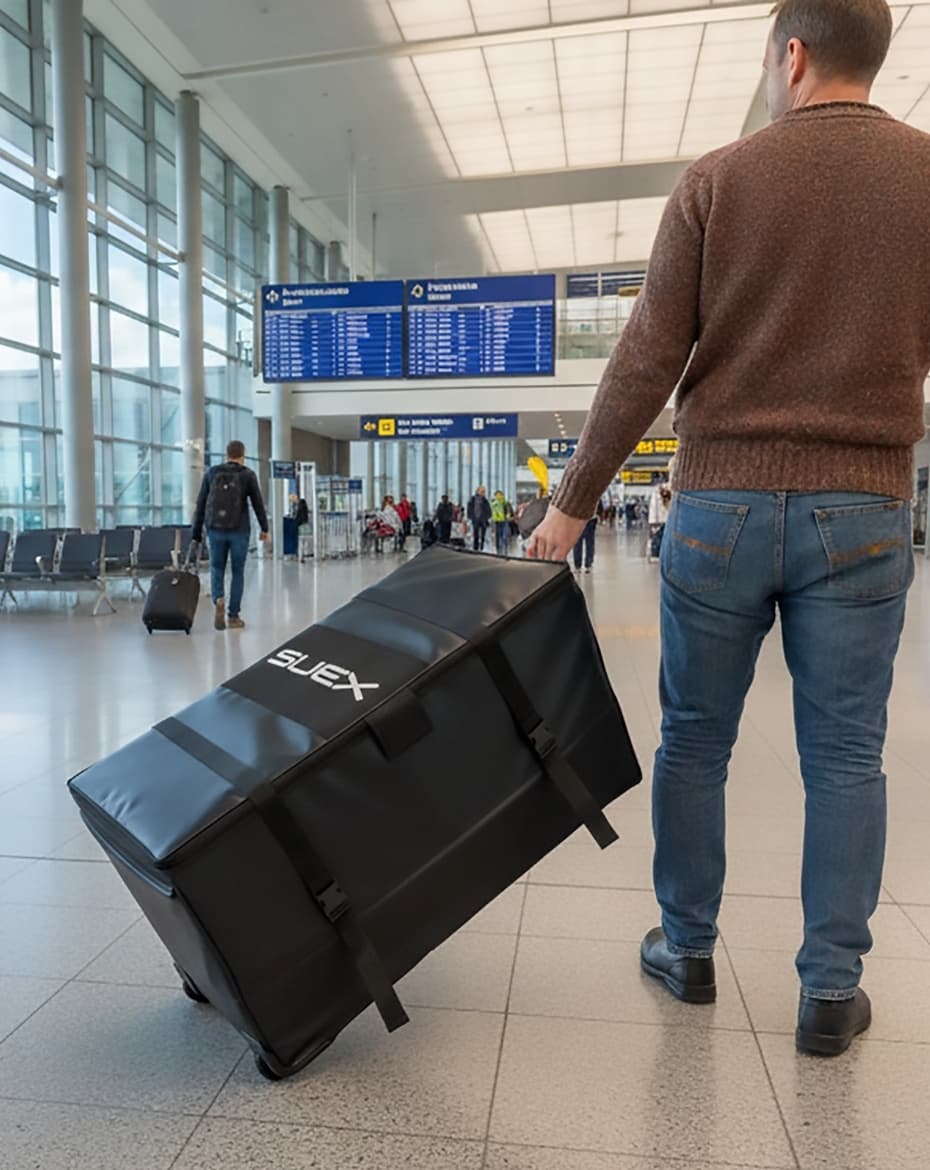 DPV Goldfinder XJ in configurazione Travel pronto per il trasporto aereo
