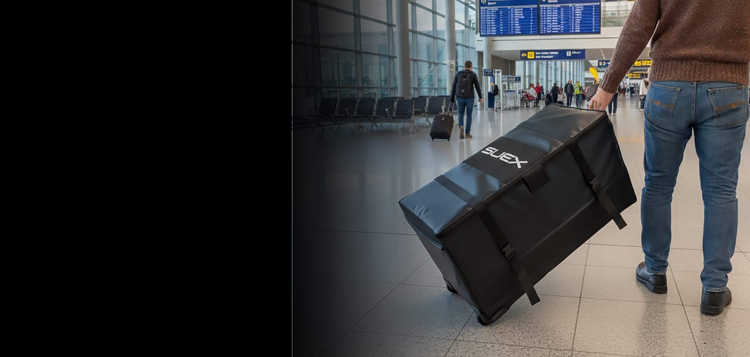 DPV Goldfinder XJ in configurazione Travel pronto per il trasporto aereo